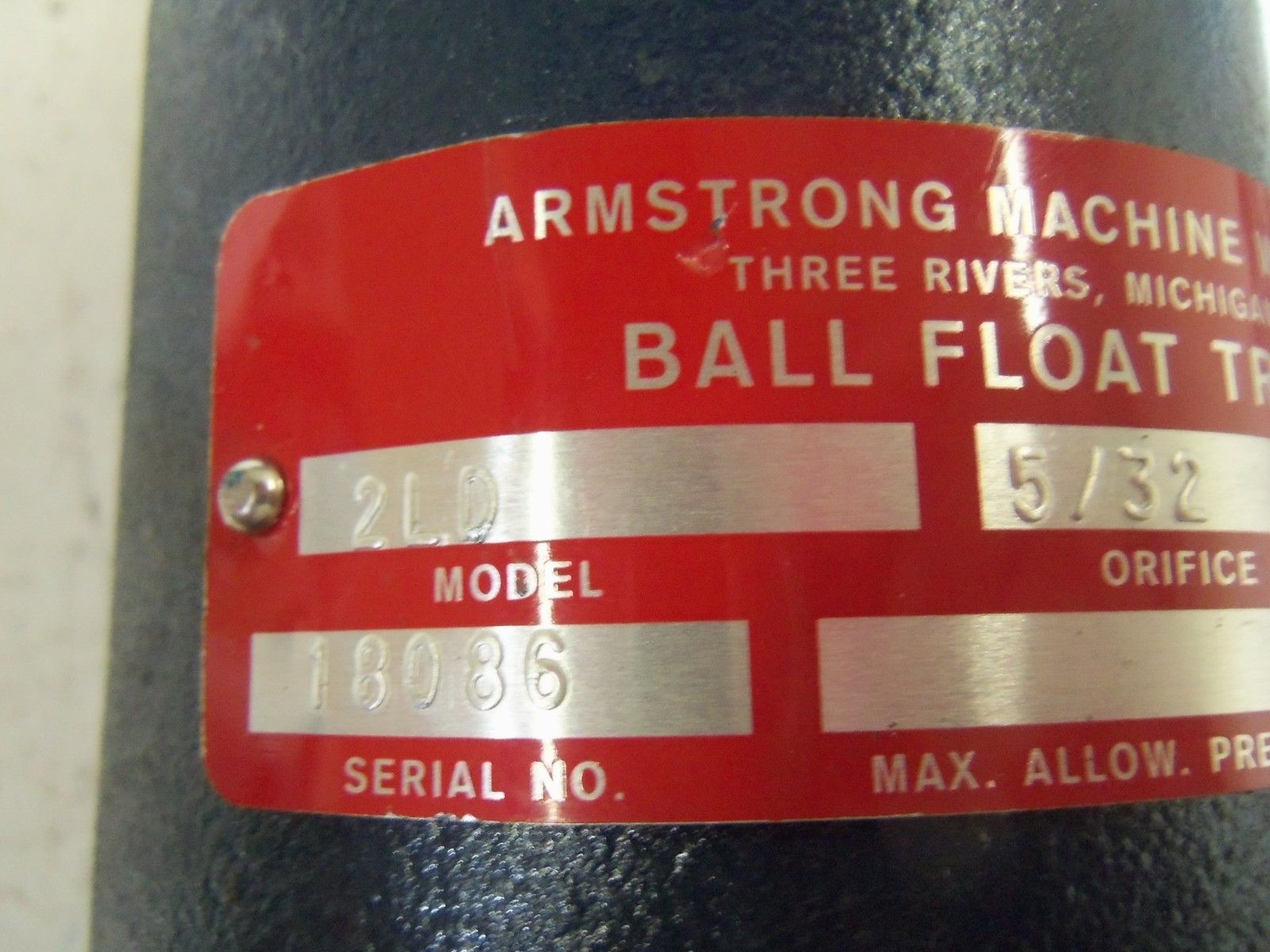 ARMSTRONG 2LD VALVE UNMP