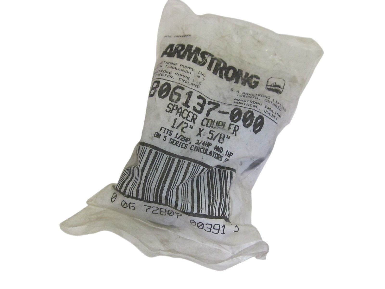 ARMSTRONG 806137-000 SPACER COUPLER 1/2" X 5/8" NSMP