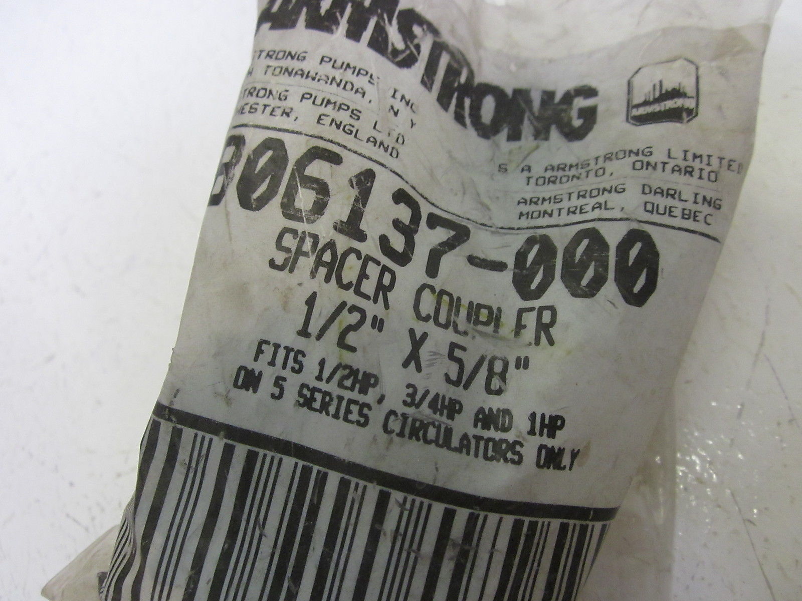 ARMSTRONG 806137-000 SPACER COUPLER 1/2" X 5/8" NSMP
