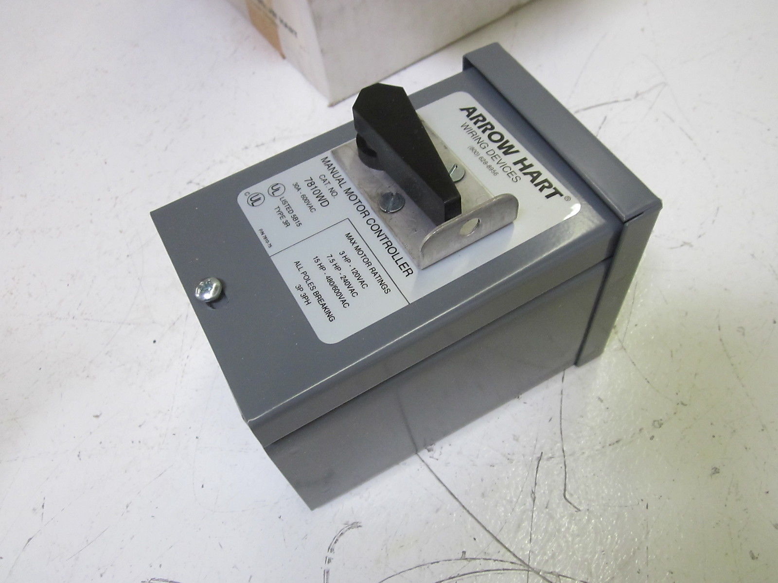 ARROW HART 7810WD MANUAL MOTOR CONTACTOR NSMP