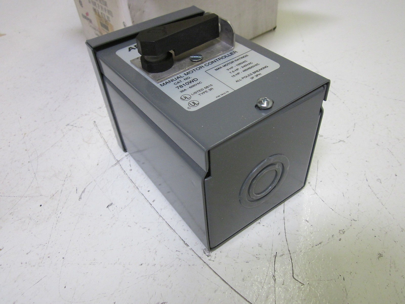 ARROW HART 7810WD MANUAL MOTOR CONTACTOR NSMP