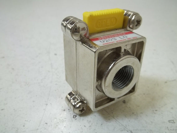 ARROW V203LO VALVE SLIDE SHUTT-OFF 3/8" *NEW NO BOX*