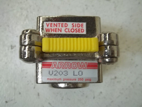 ARROW V203LO VALVE SLIDE SHUTT-OFF 3/8" *NEW NO BOX*