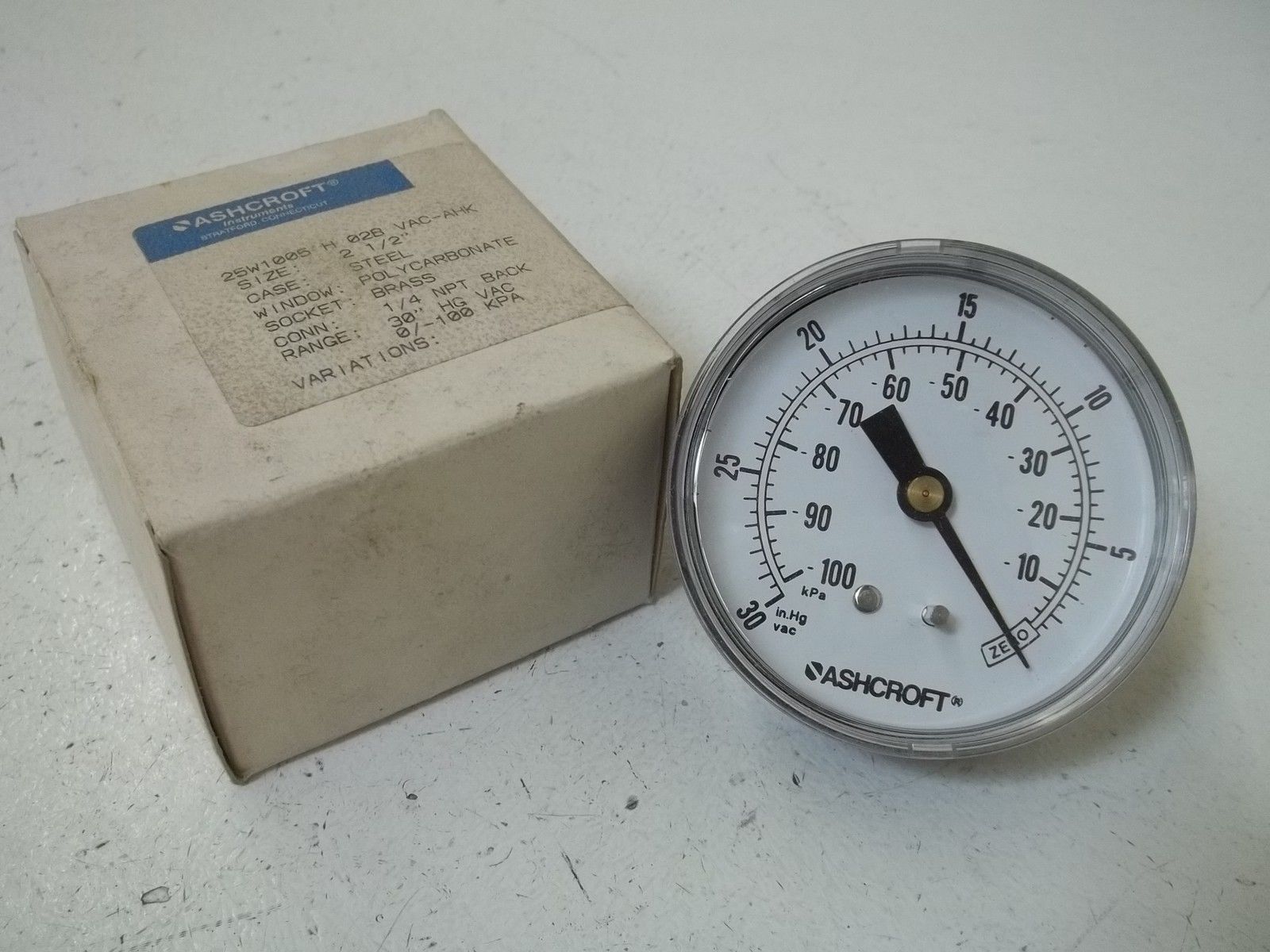 ASCHROFT 25W1005H02BVAC-AHK GAUGE NSMP