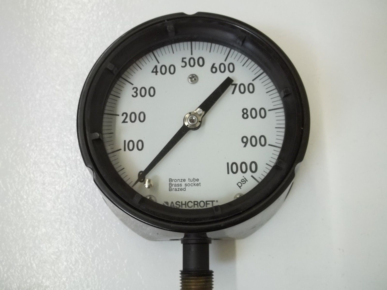 ASCHROFT GAUGE 0-1000PSI UNMP