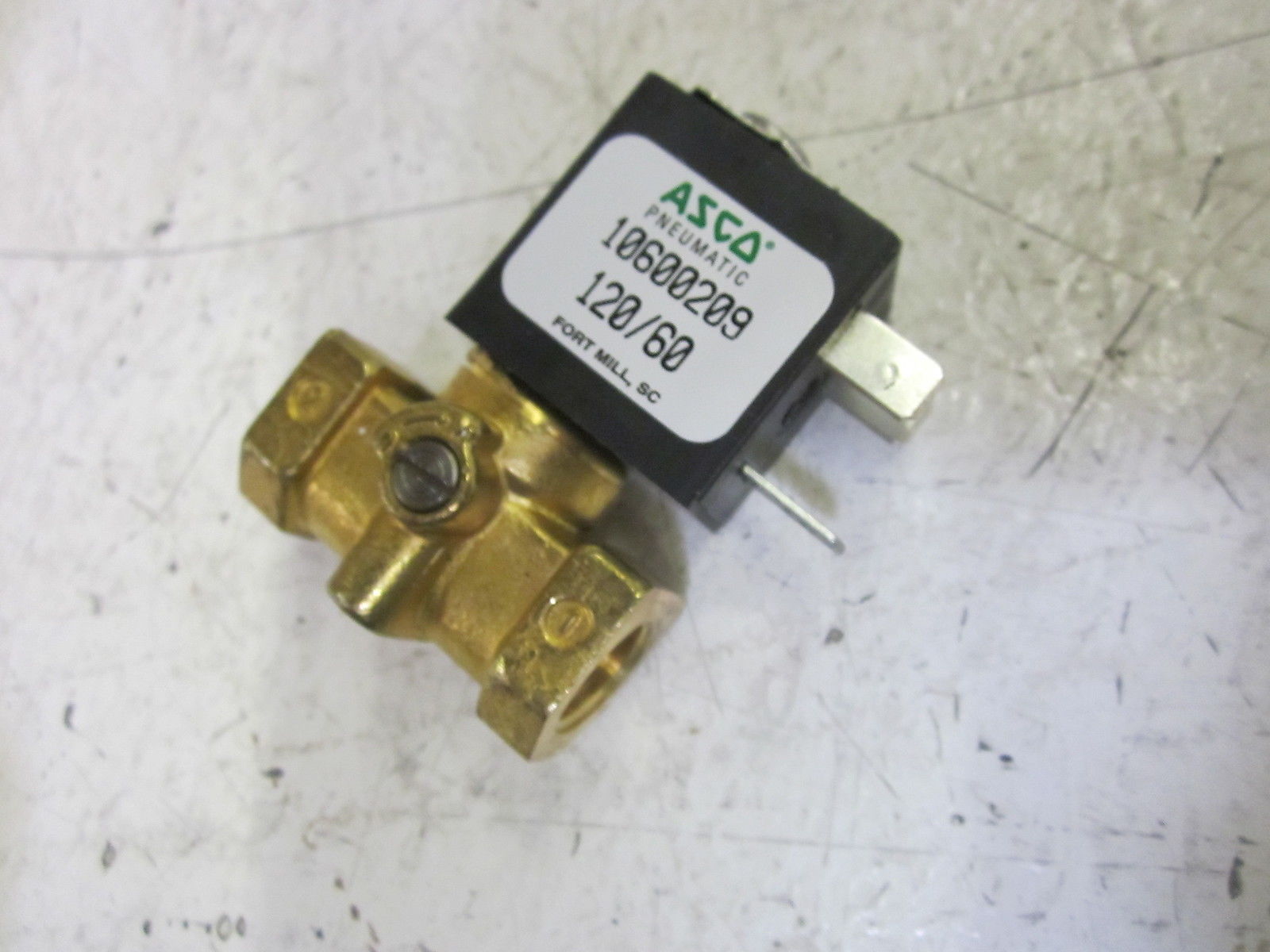 ASCO 10600209 BRASS VALVE 1/4" 24V NSMP