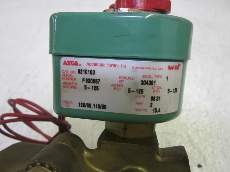 ASCO 8210103 VALVE 110/120V *USED*