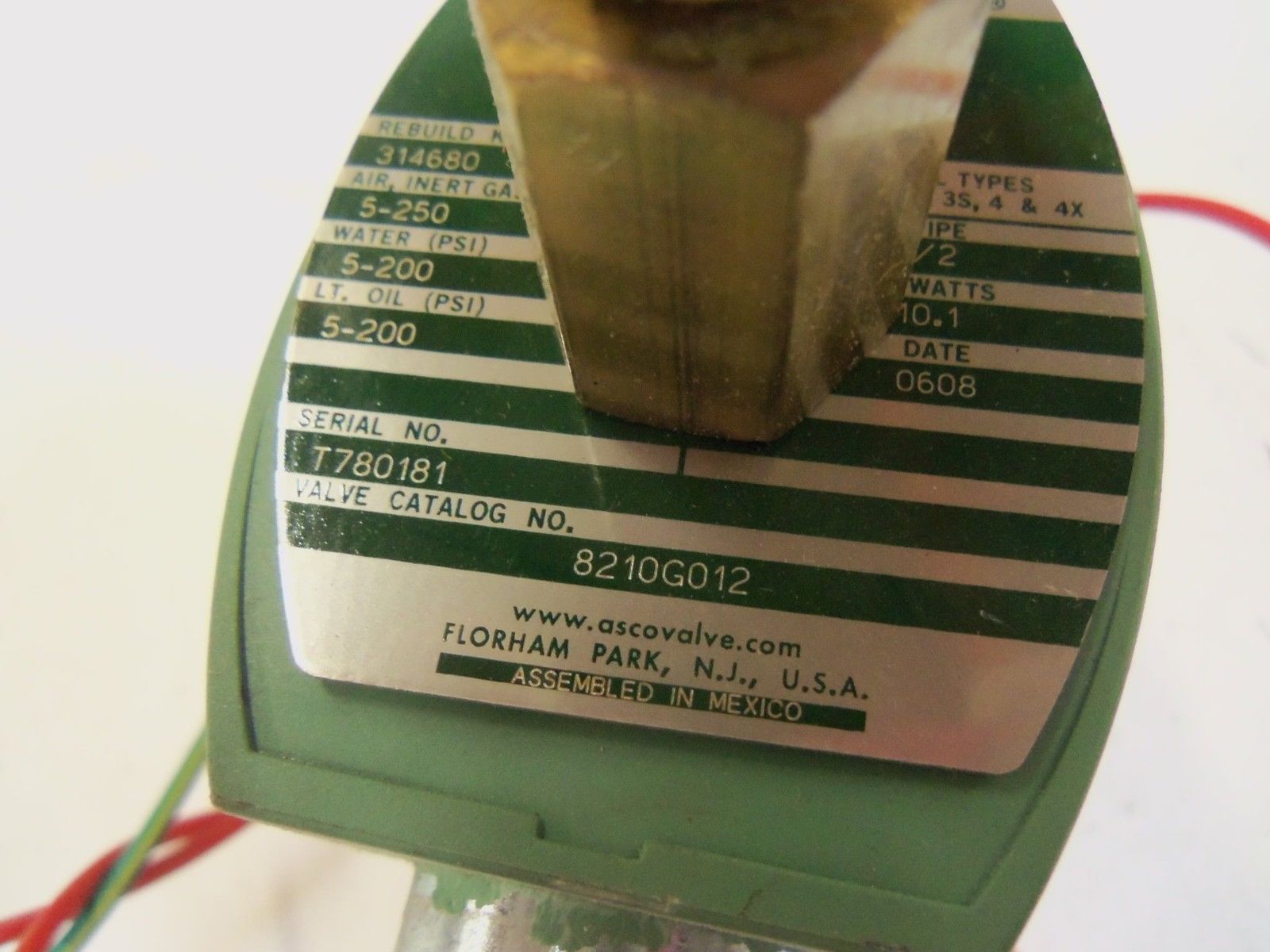 ASCO 8210G012 UNMP