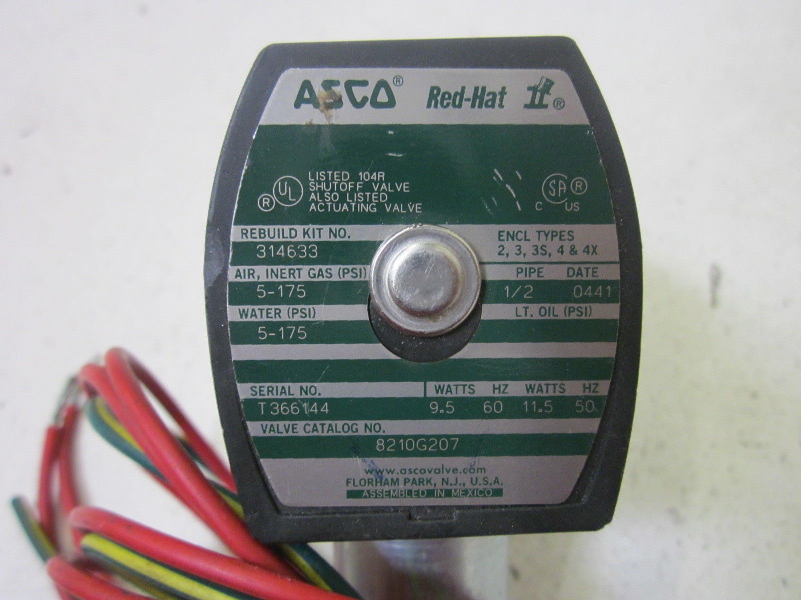 ASCO 8210G207 UNMP