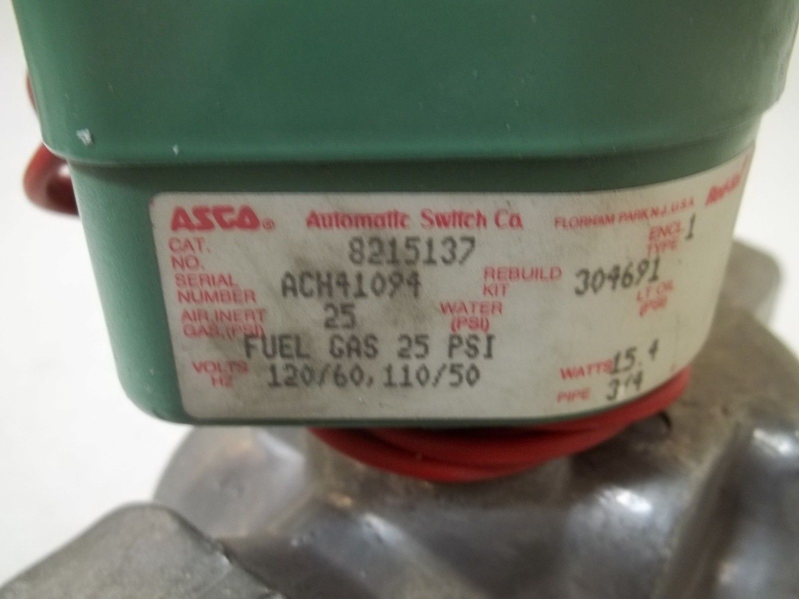 ASCO 8215137 VENT VALVE UNMP