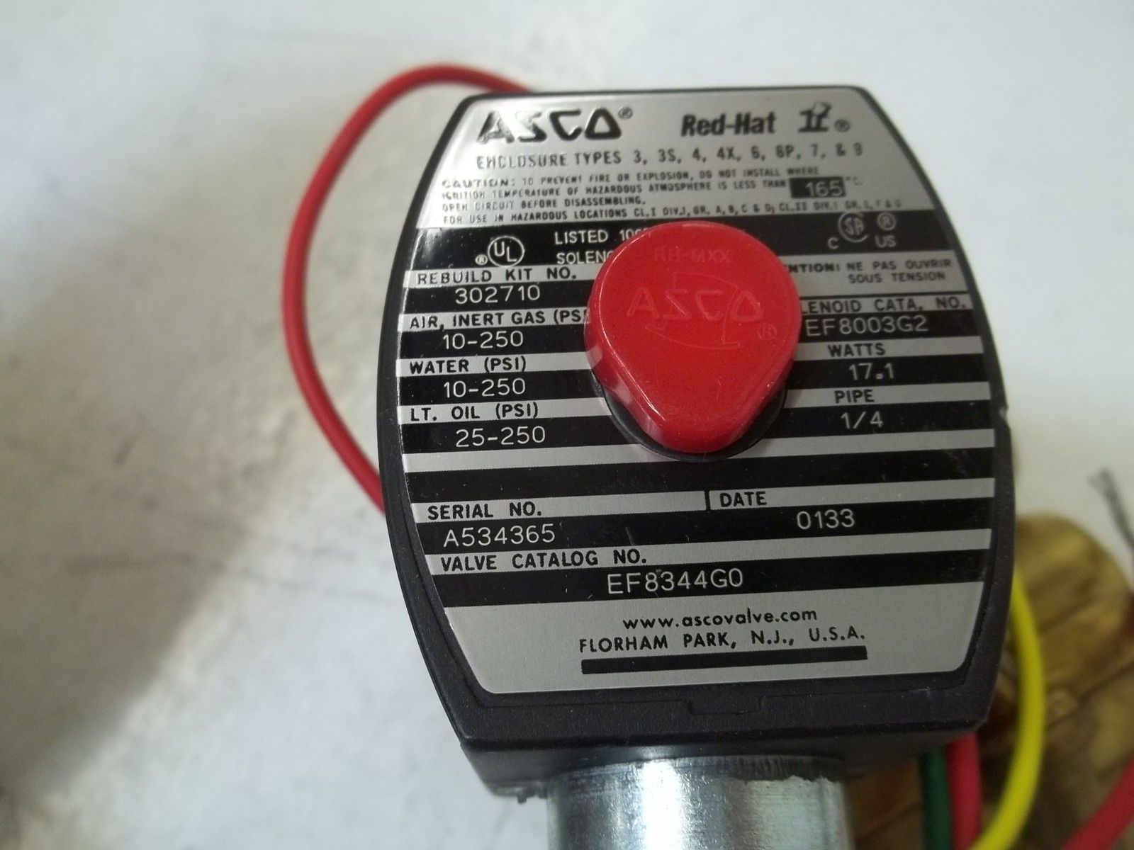 ASCO EF8344G0 UNMP