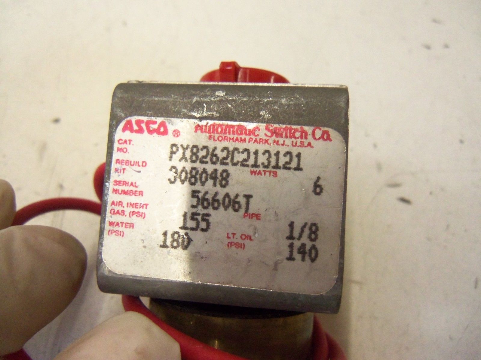 ASCO PX8262C213121 SOLENOID VALVE 1/4" 120VAC UNMP