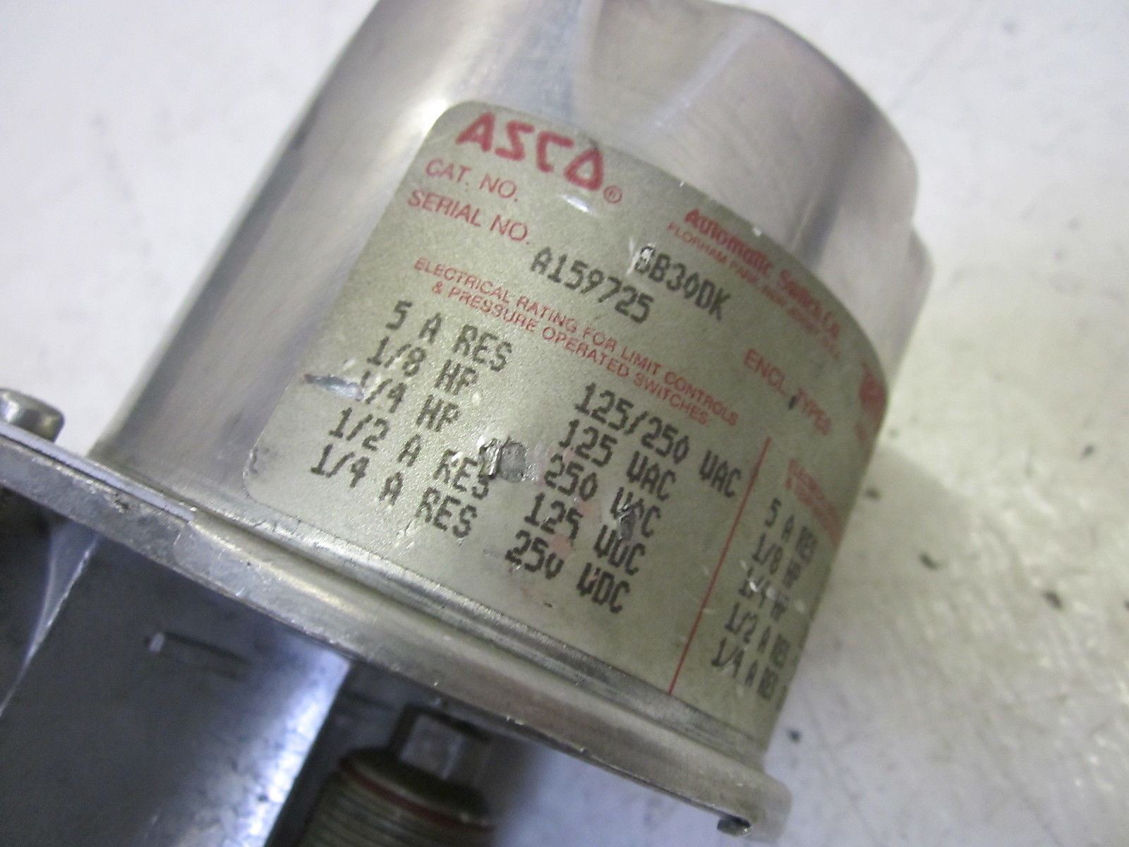 ASCO SB30DK FIXED DEADBAND SWITCH NSNP