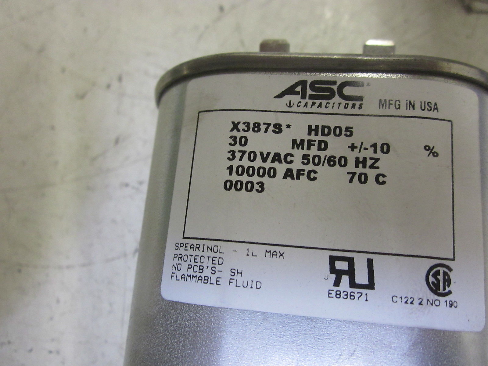 ASC X387S (HD05) 30MFD NSMP