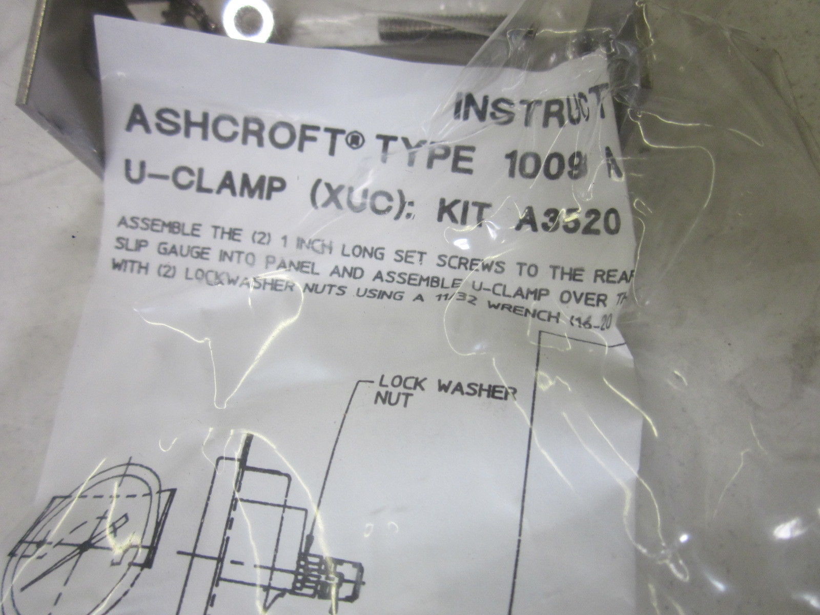 ASHCROFT 1009 AND 1008 MOUNTING KIT NSNP