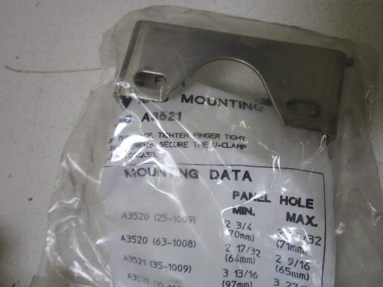 ASHCROFT 1009 AND 1008 MOUNTING KIT NSNP