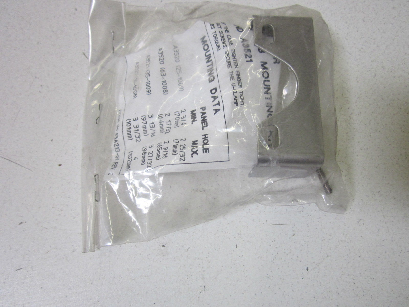 ASHCROFT 1009 AND 1008 MOUNTING KIT NSNP
