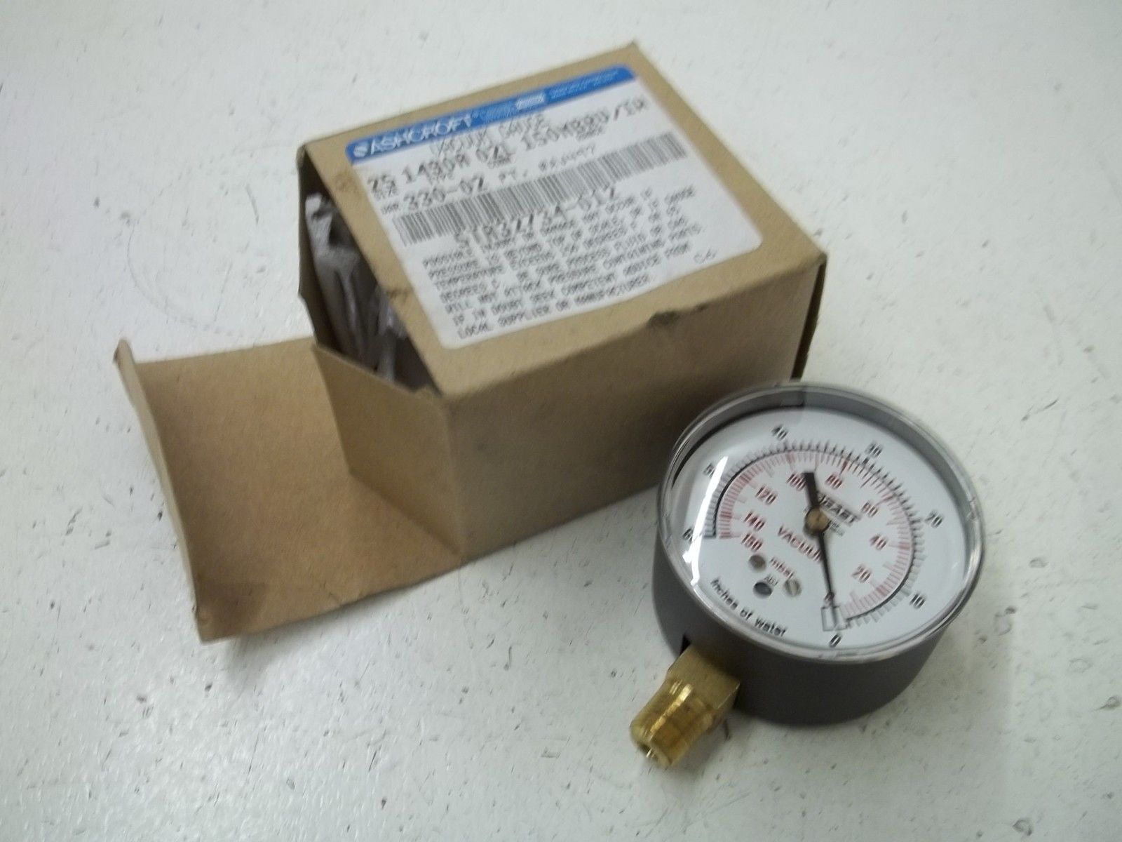 ASHCROFT 1490A02L150MBRV/IW VACUUM GAUGE NSMP