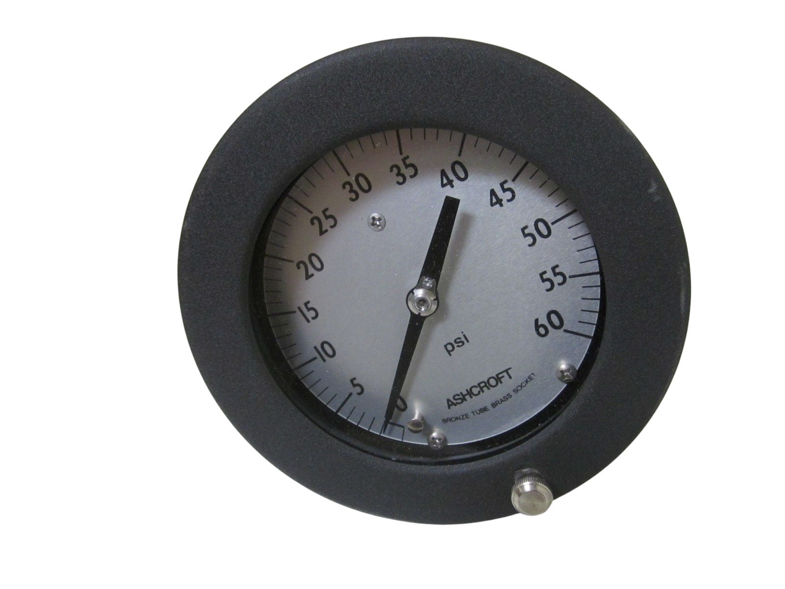 ASHCROFT 451017A02B-60# PRESSURE GAUGE 0-60 PSI NSMP