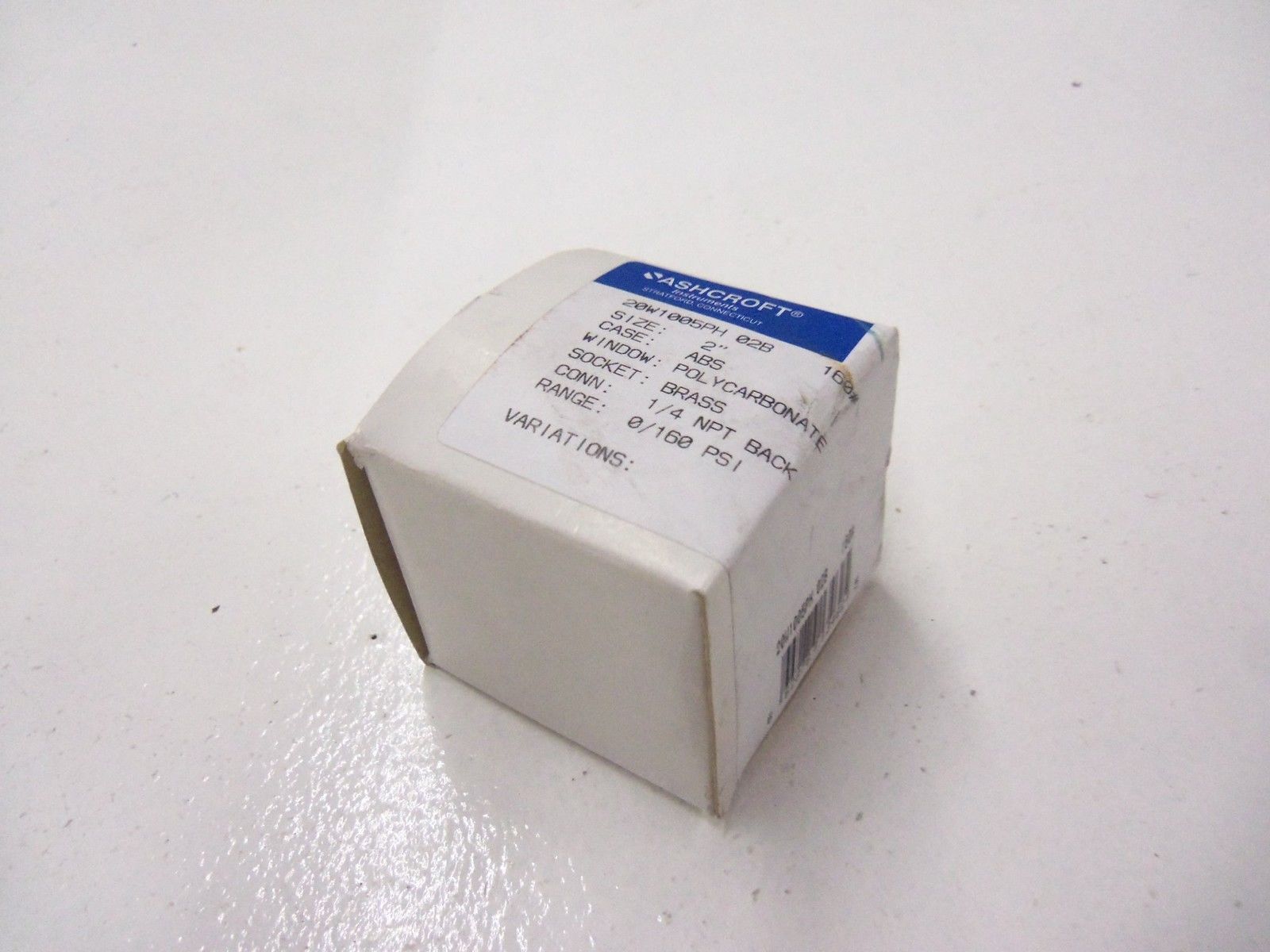ASHCROFT 20W1005PH02B160# 0-160 PSI  NSMP