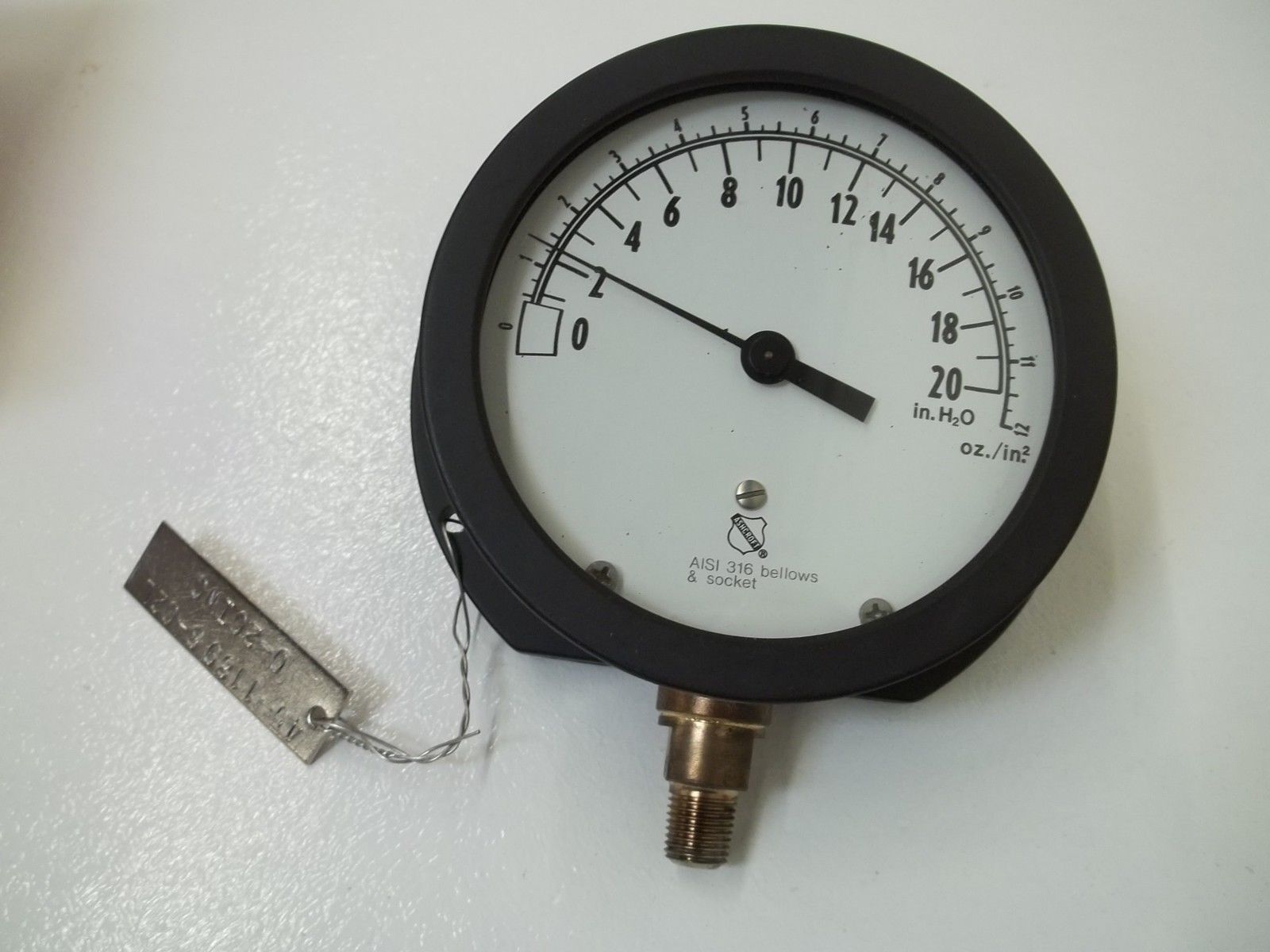 ASHCROFT 45-1189S-02L GAUGE 0-20 NSMP