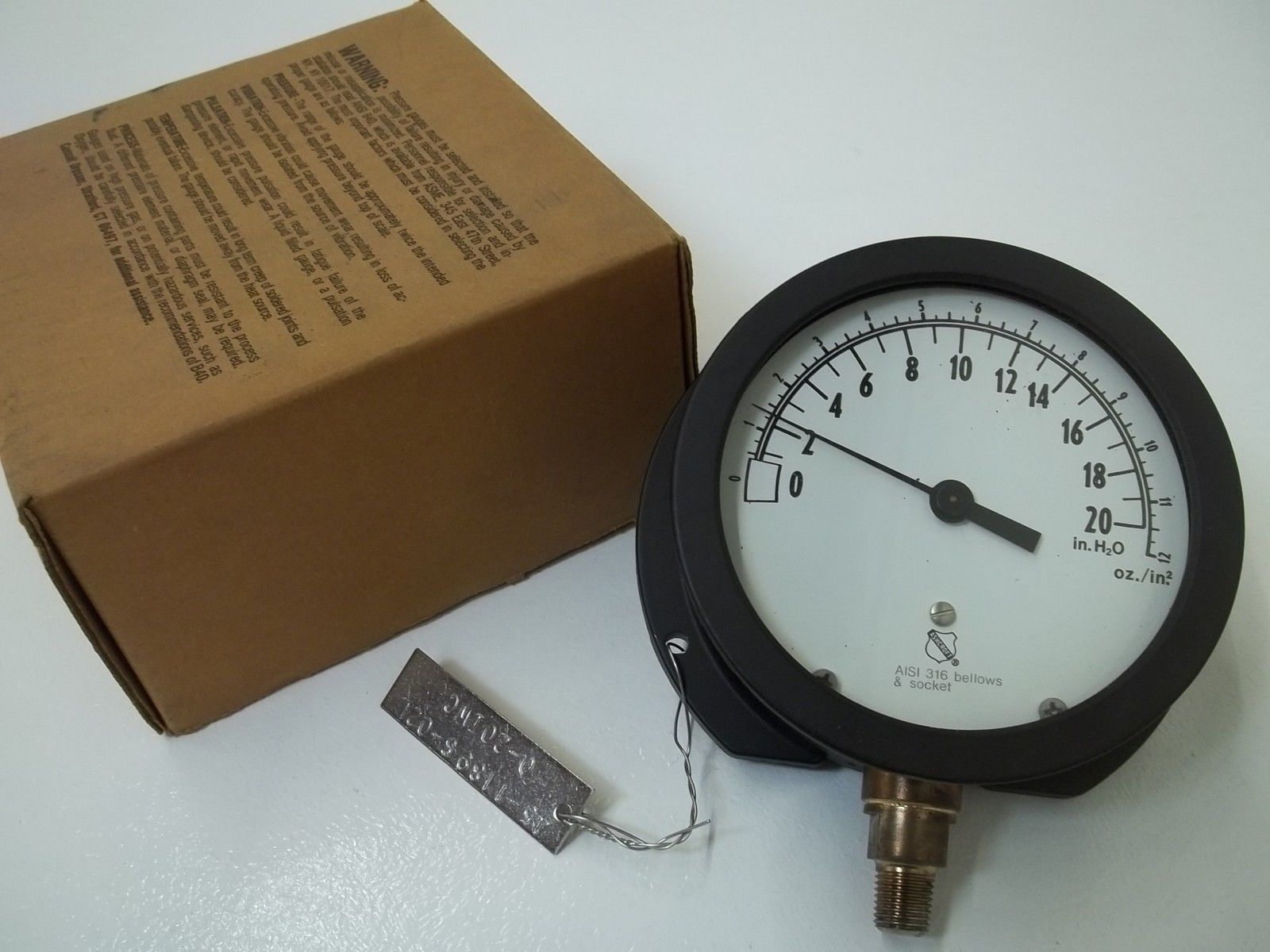 ASHCROFT 45-1189S-02L GAUGE 0-20 NSMP