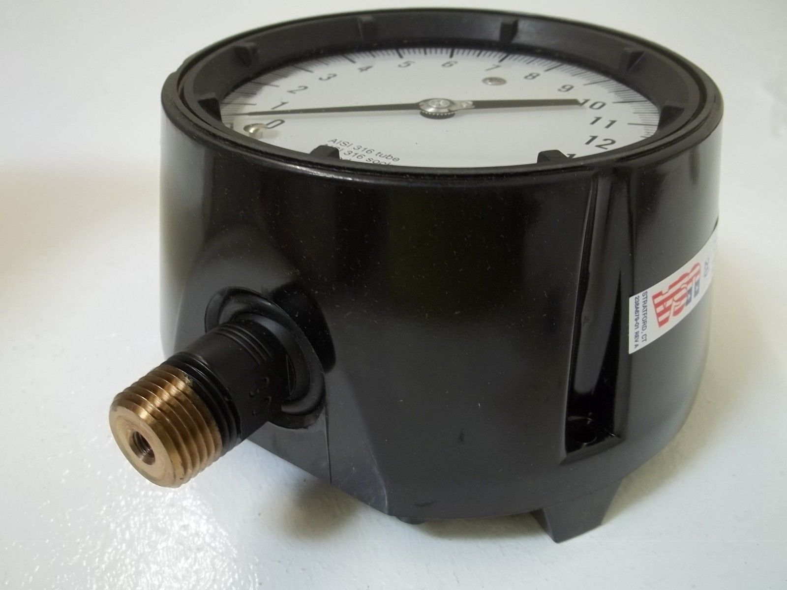 ASHCROFT 451279SSL04L-15# DURAGAUGE 0-15 PSI NSMP