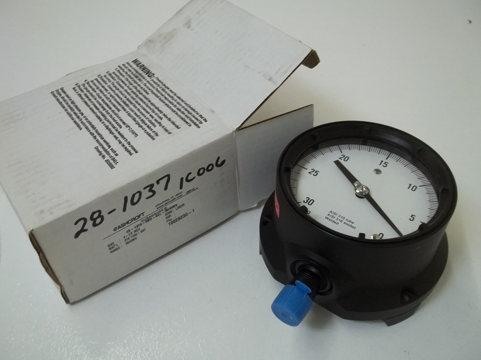 ASHCROFT 451379SSH04L-30/0IMV DURAGAUGE 30-0 IMV NSMP