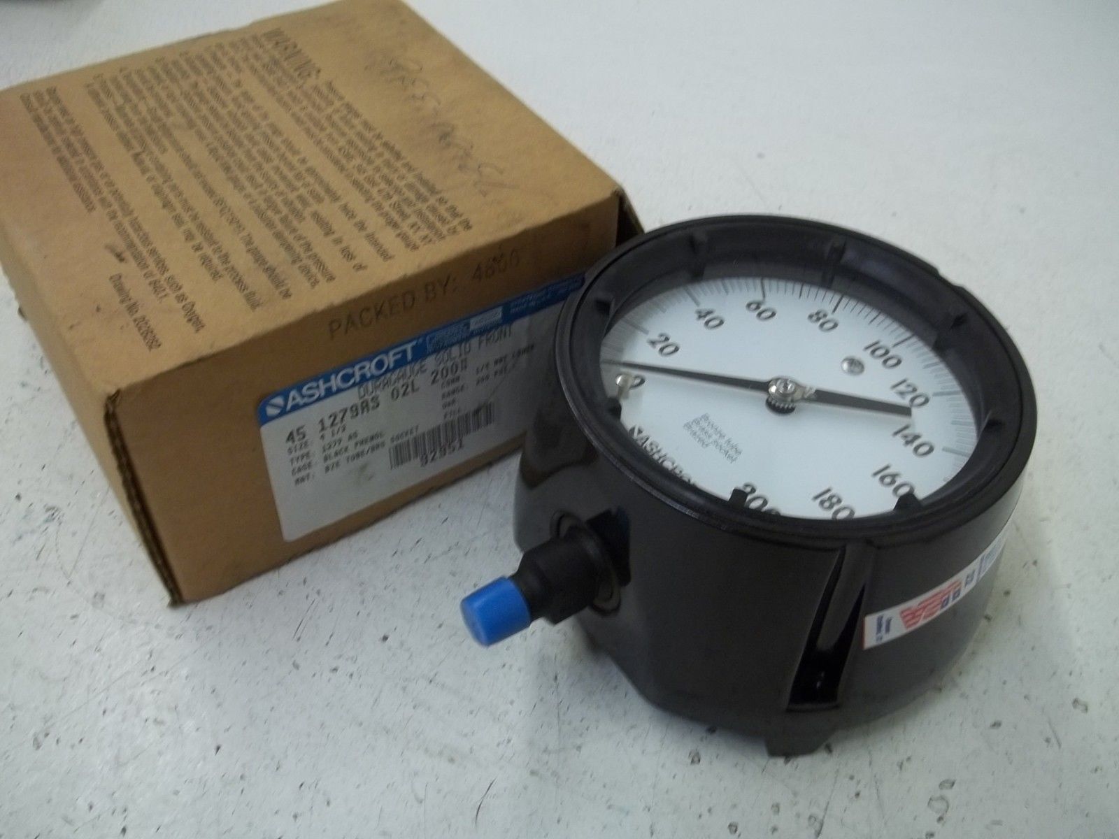 ASHCROFT 451279AS02L-200# DURAGAUGE 0-200 PSI NSMP