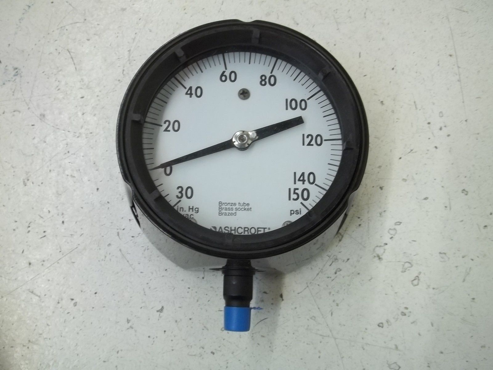 ASHCROFT 451279AS02L-30IMV&150# DURAGAUGE 30-0 IMV 0-150 PSI NSMP
