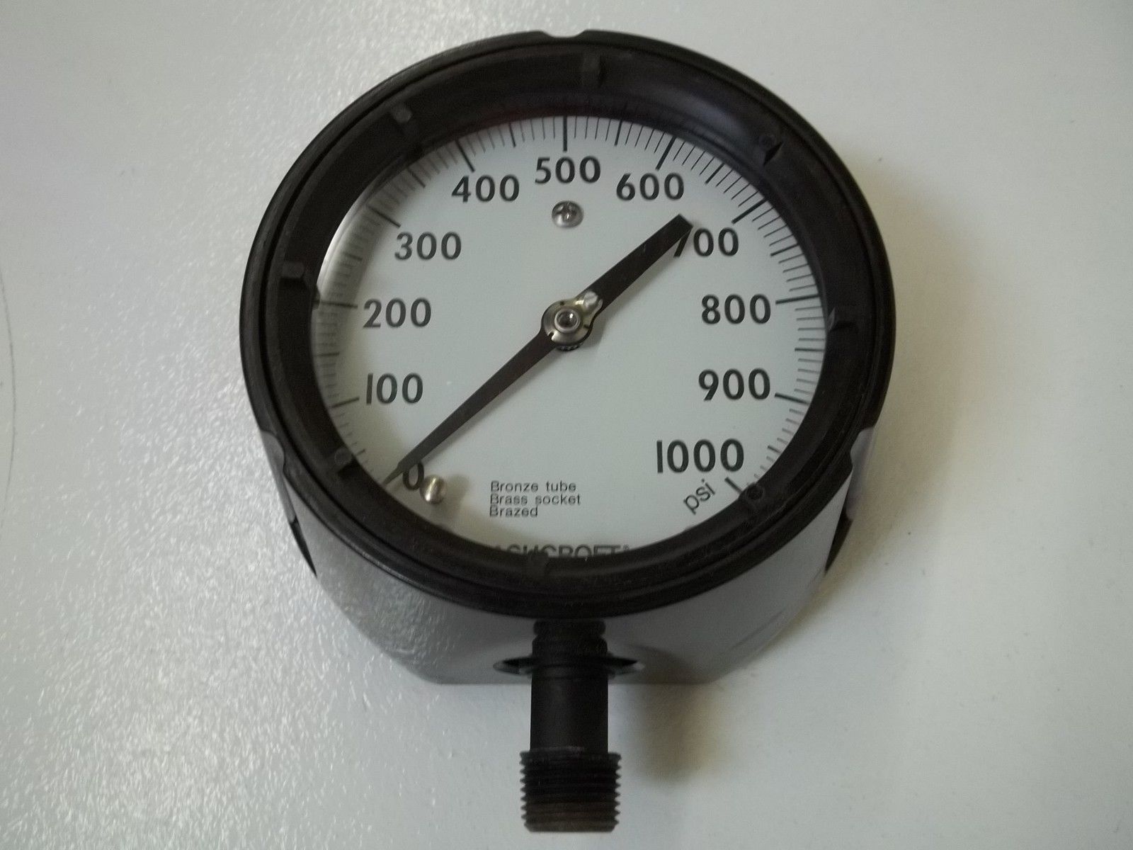 ASHCROFT 451279AS04L-1000# DURAGAUGE 0-1000 PSI NSMP
