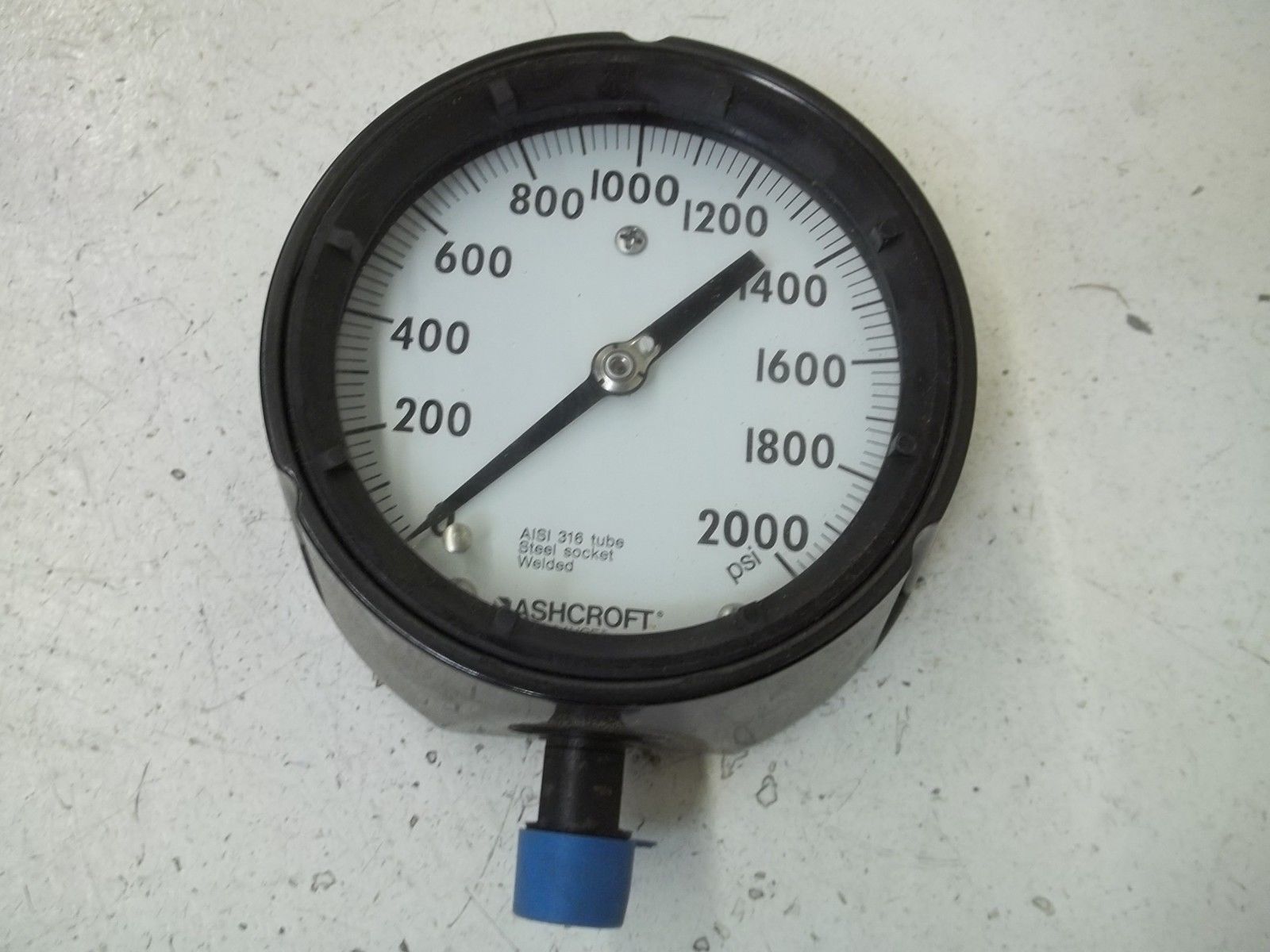 ASHCROFT 451279RS04L-2000# DURAGAUGE 0-2000 PSI UNMP