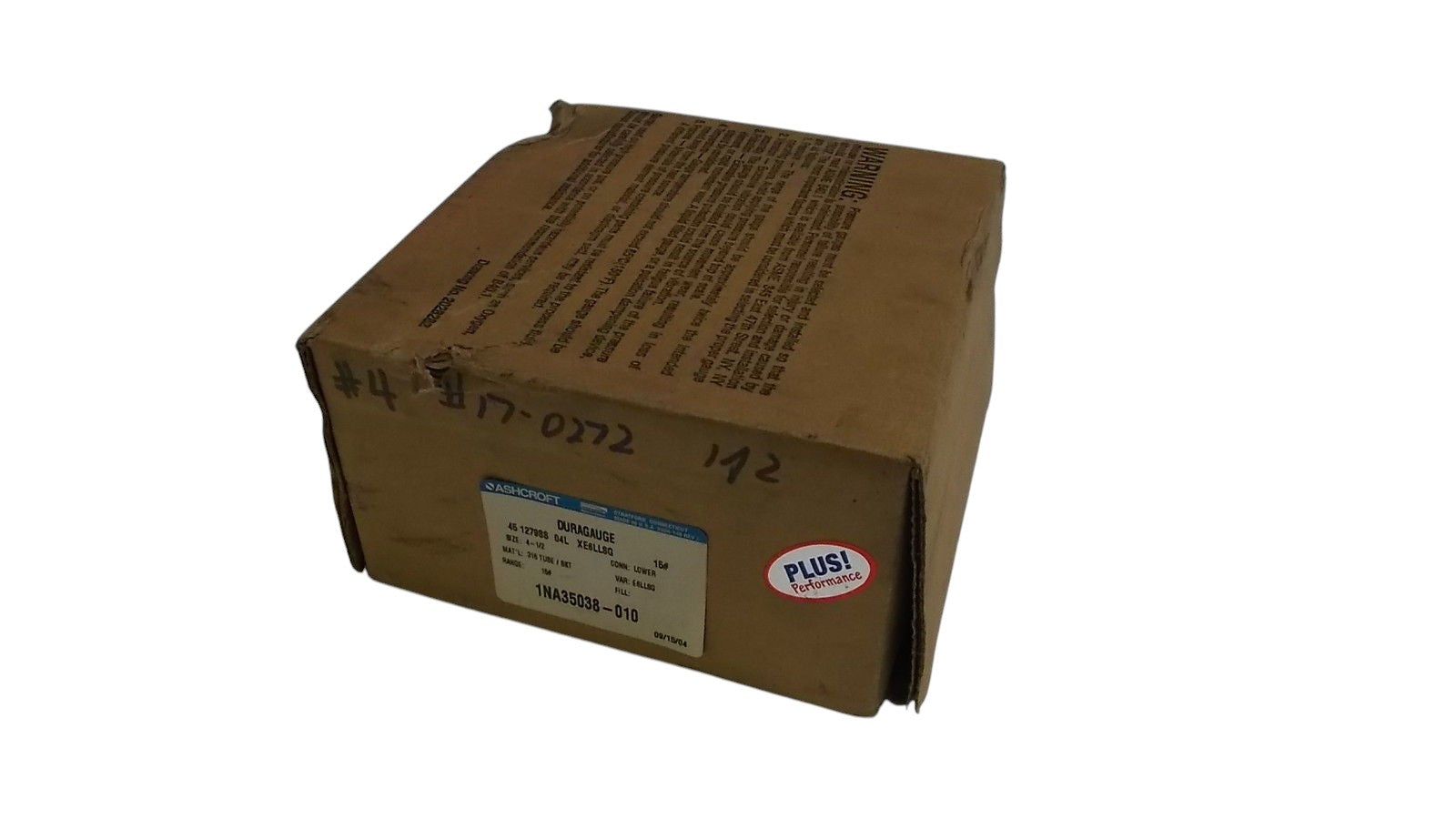 ASHCROFT 451279SS04LXE6LLSG-15# DURAGAUGE 0-15 PSI NSMP