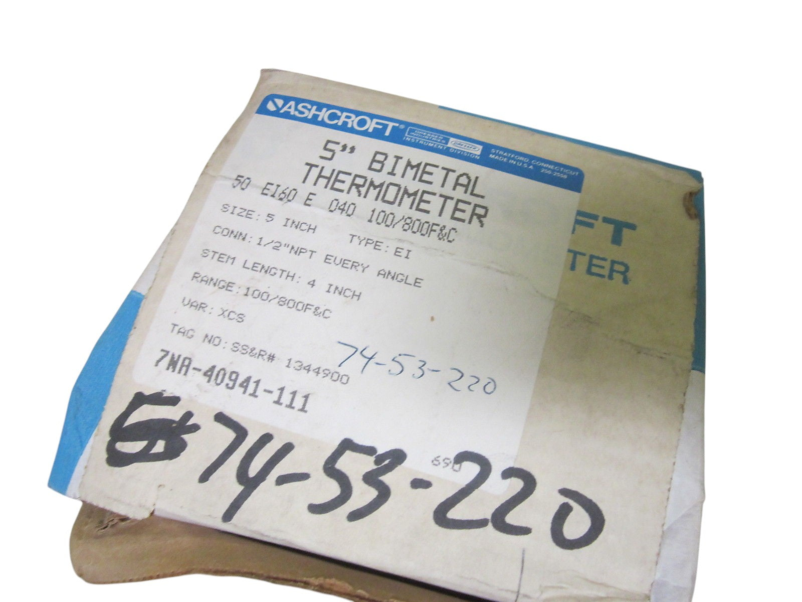 ASHCROFT 50EI60E040-100/800F&C NSMP