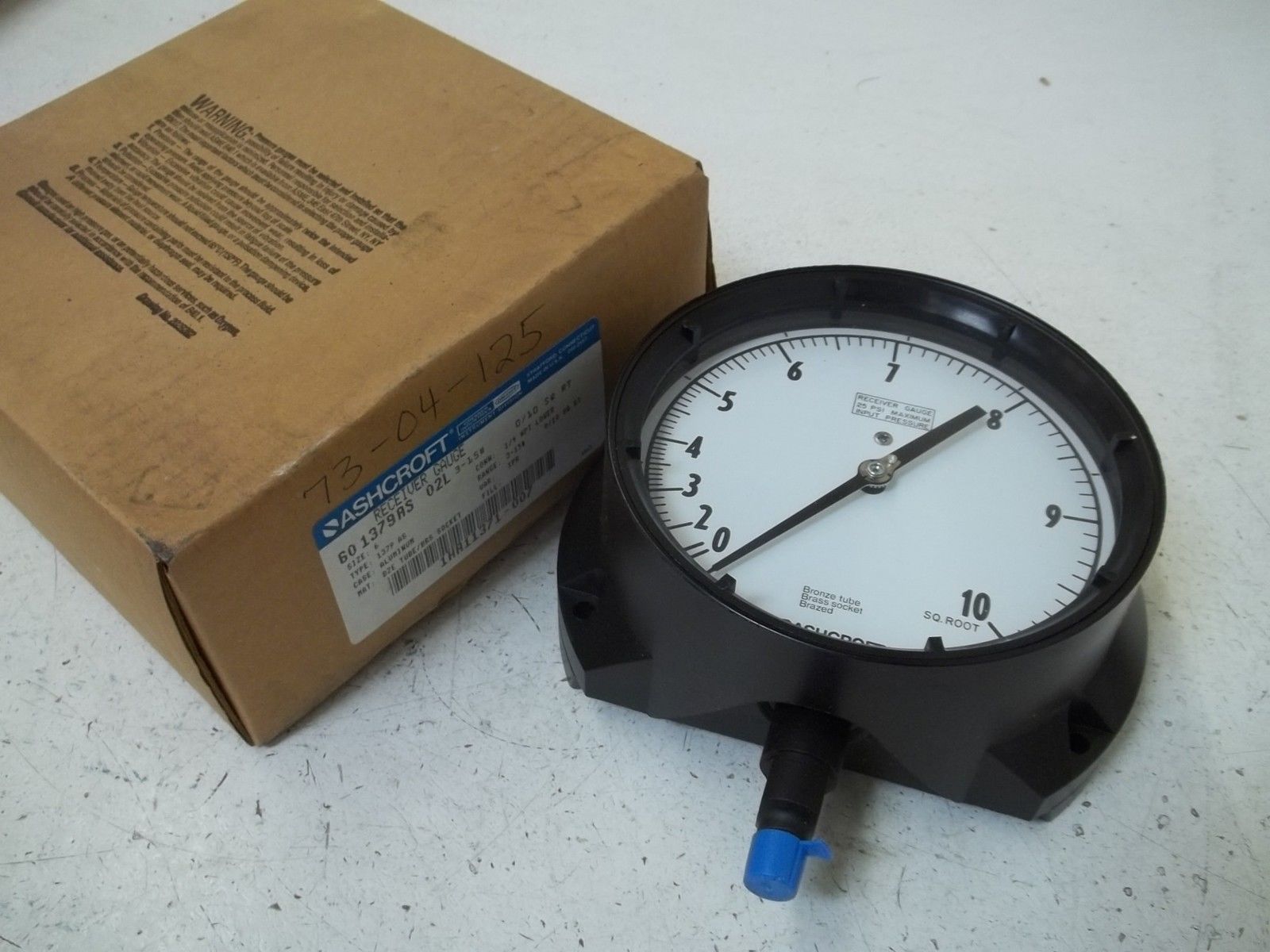 ASHCROFT 601379AS02L-3-15#0-10SQRT GAUGE 0-10 SQRT 3-15 PSI NSMP