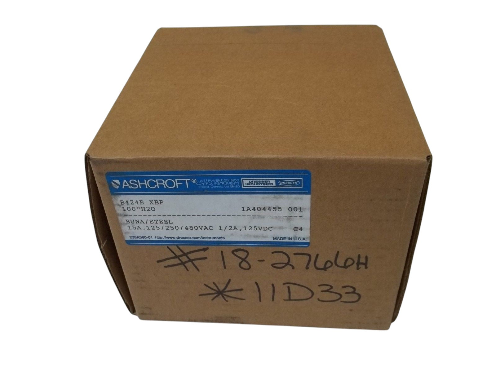 ASHCROFT B424BXBP 100" WC NSMP