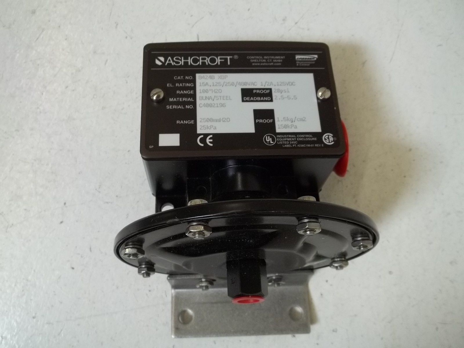 ASHCROFT B424BXBP 100" WC NSMP