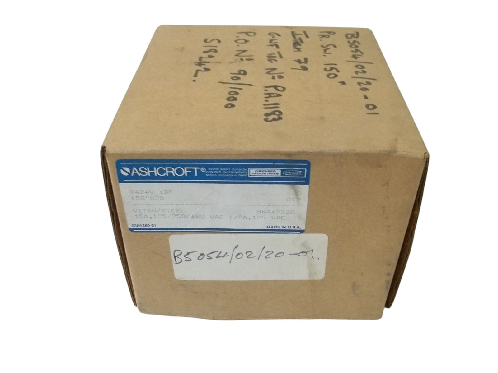 ASHCROFT B424VXBP PRESSURE SWITCH 150" WC NSMP