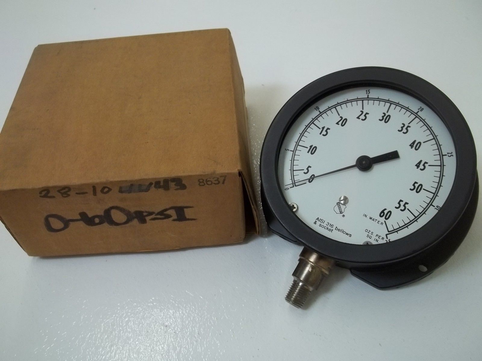 ASHCROFT GAUGE 0-60PSI NSMP