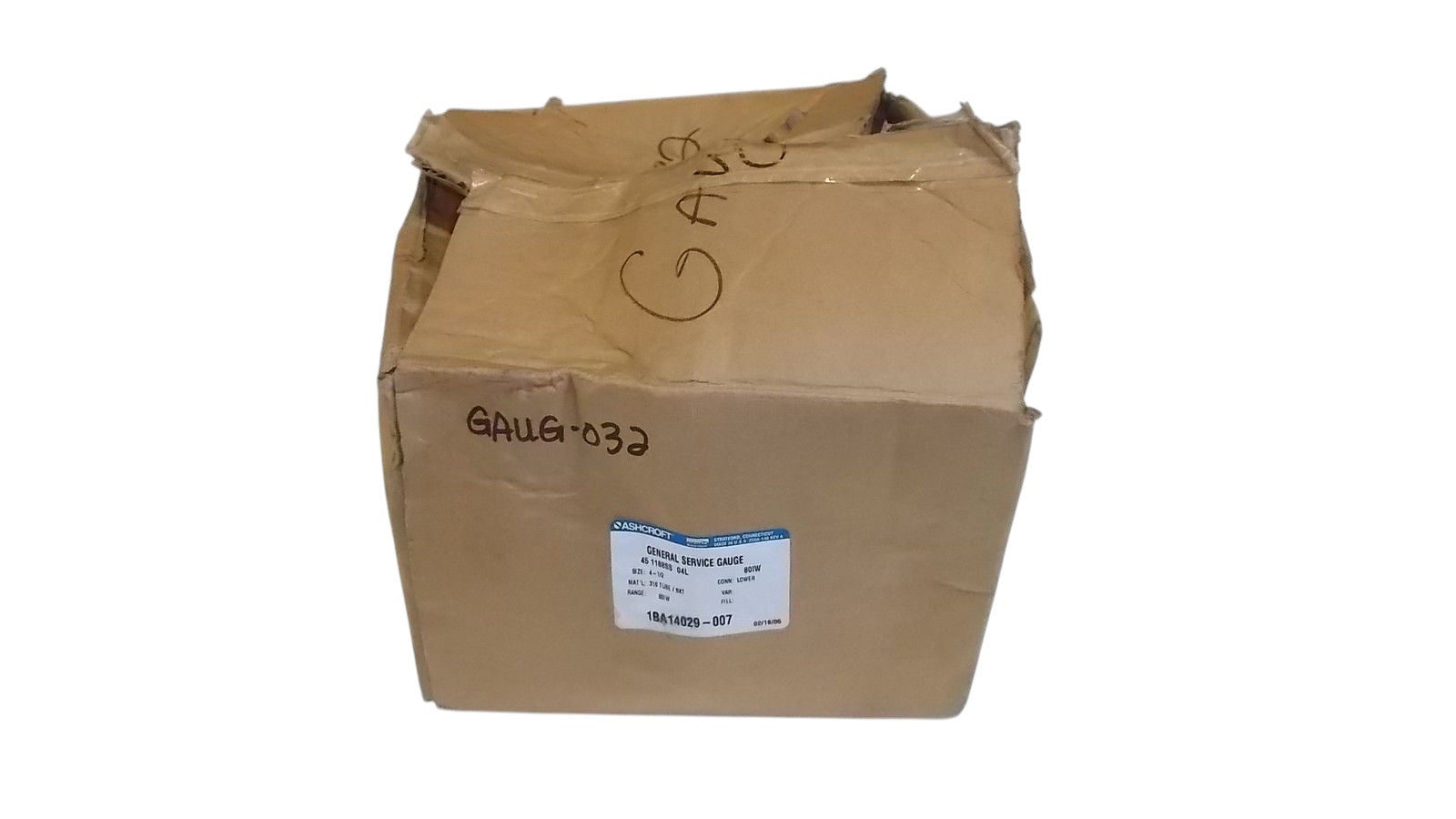 ASHCROFT 451188SS04L-80IW PRESSURE GAUGE 0-80 IW NSMP