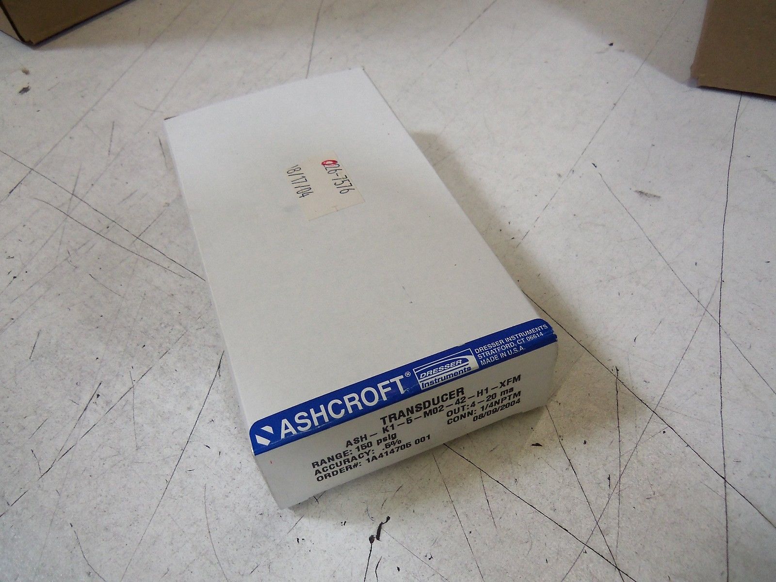 ASHCROFT K1-5-M02-42-H1-XFM *NEW IN BOX*