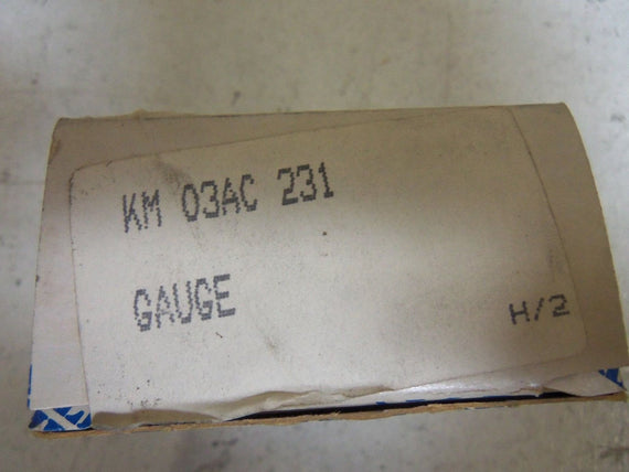 ASHCROFT KM-03AC-231 GAUGE *USED*