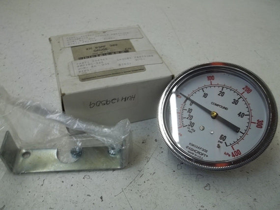 ASHCROFT KM03AF302 GAUGE -100-400 PSI *NEW IN BOX*
