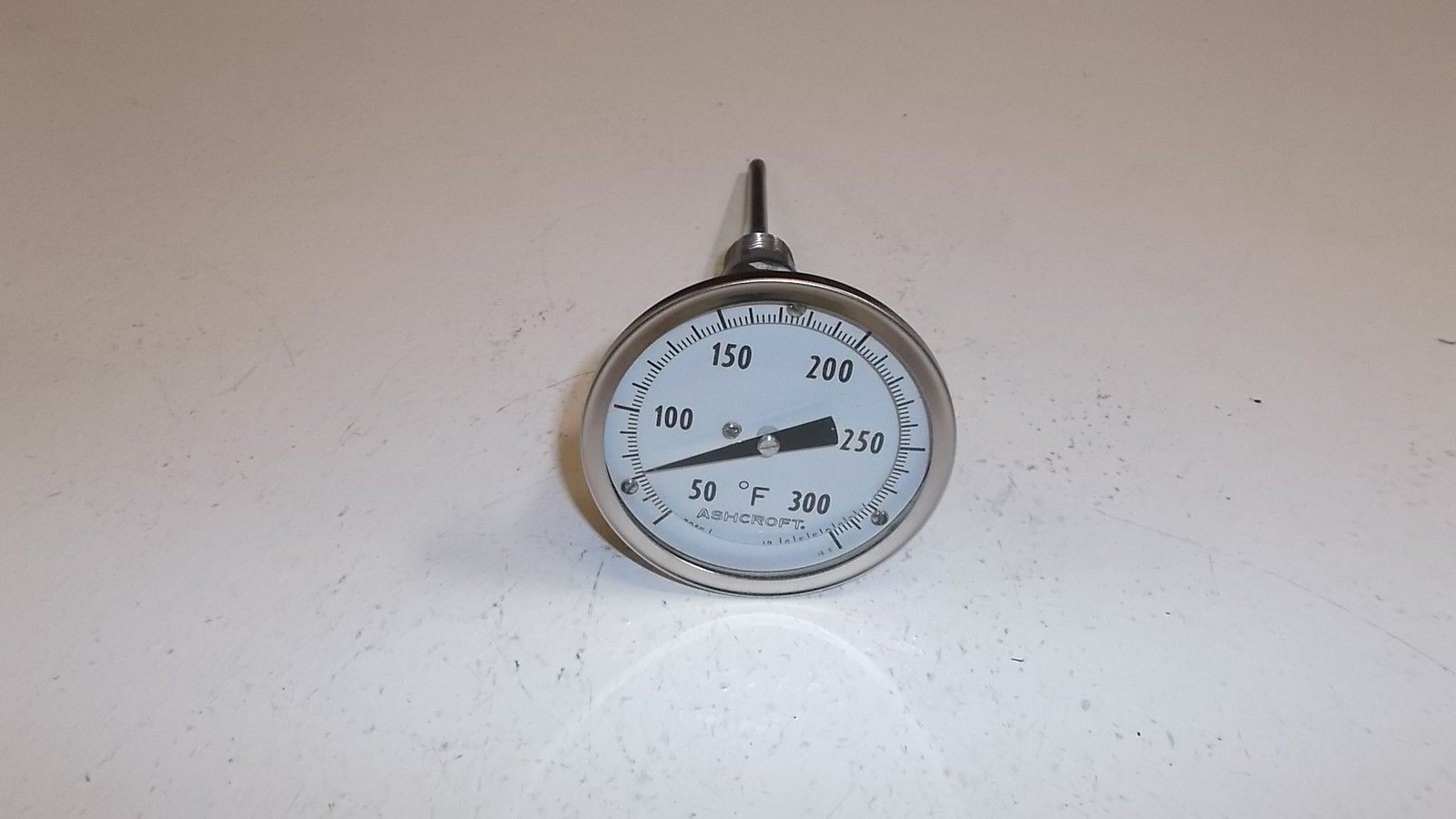 ASHCROFT 30EI60E040-50/300F BIMETAL THERMOMETER 4" STEM NSMP