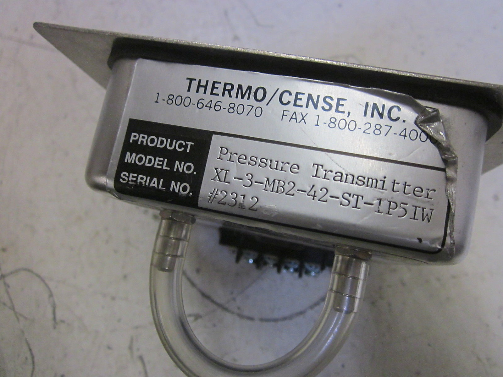 ASHCROFT XLdp XL-3-MB2-42-ST-1P5IW DIFF. PRESSURE TRANSMITTER 1.5" WC UNMP