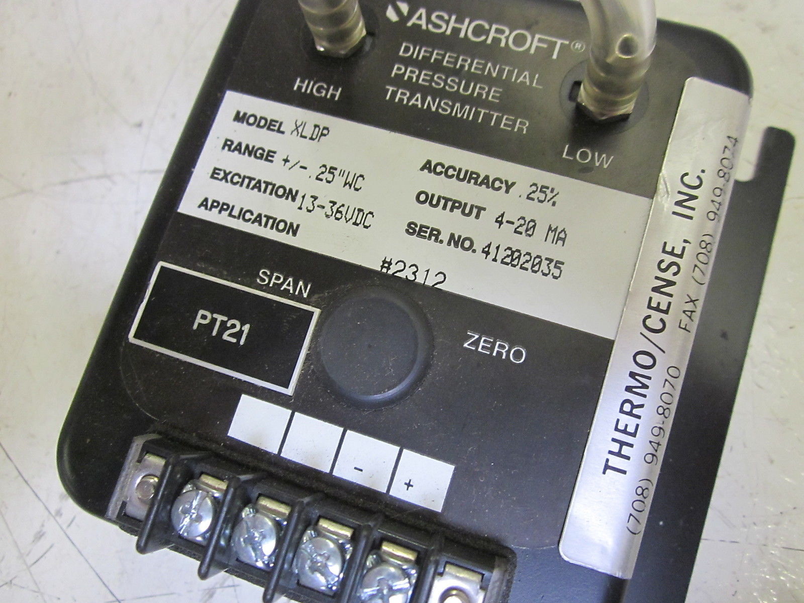 ASHCROFT  XLDP025C0MB242AB025 PRESSURE TRANSMITTERUNMP
