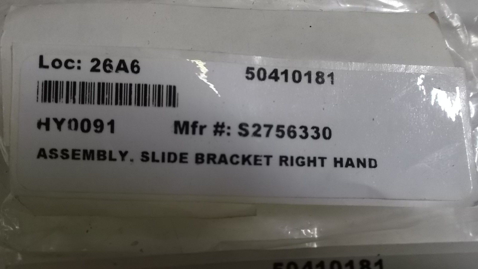 ASSEMBLY SLIDE BRACKET RIGHT HAND S2756330 NSNP