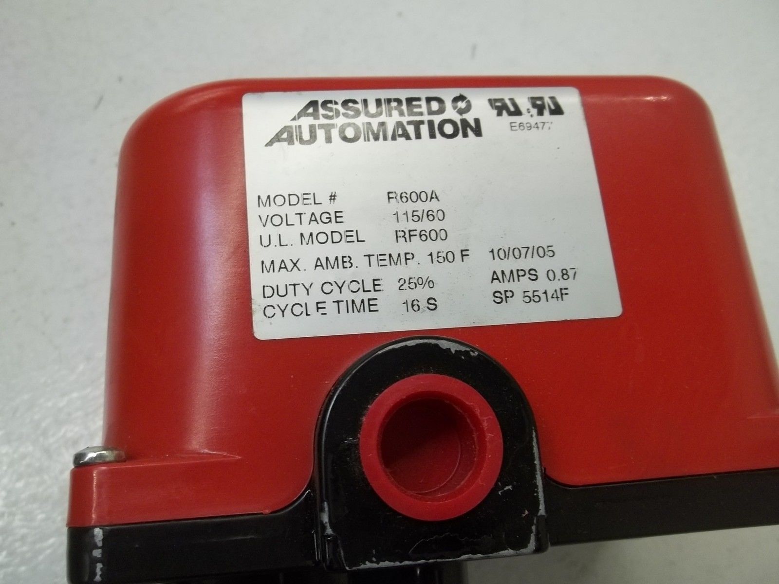 ASSURED AUTOMATION E33DGXR4A MODEL R600A NSNP