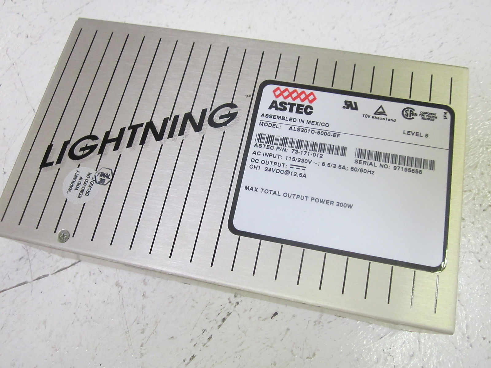 ASTEC ALS301C-5000-EF POWER SUPPLY 115-230V UNMP