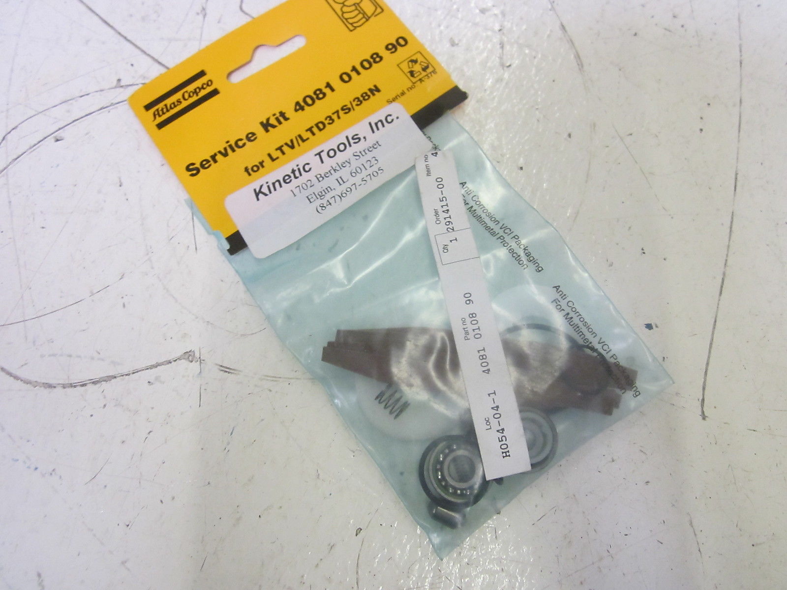 ATLAS COPCO 4081 0108 90 SERVICE KIT FOR LTV/LTD37S/38N   *NEW IN A FACTORY BAG*